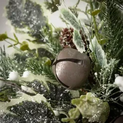 Christmas Arrangements & Garland>Kirklands Home Pine & Berry Jingle Bell Christmas Arrangement