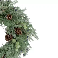 Wreaths>Kirklands Home Pine and Blueberry Wreath Green