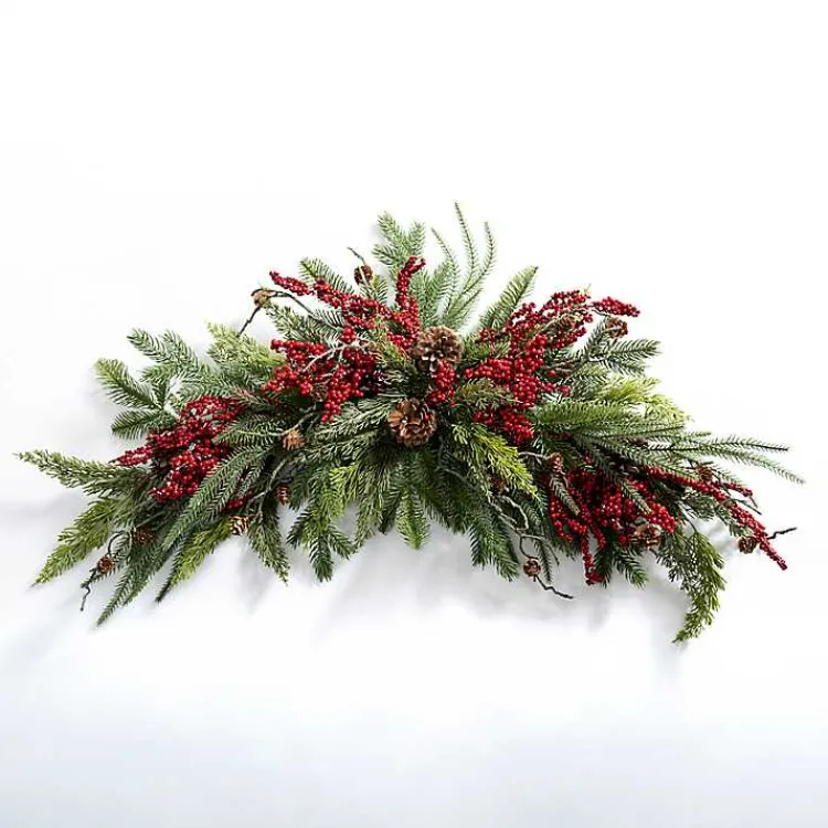 Christmas Wreaths>Kirklands Home Pine and Red Berry Swag