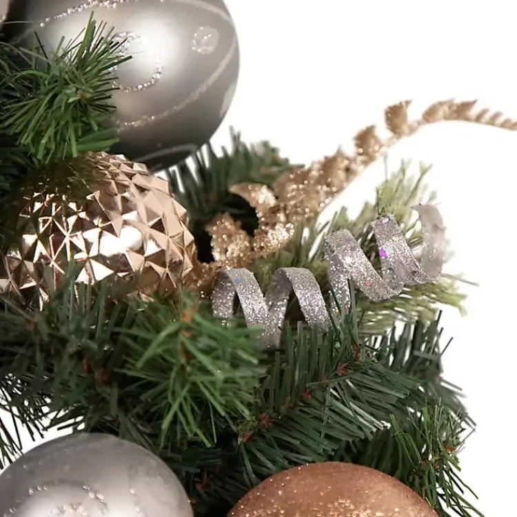 Christmas Wreaths>Kirklands Home Pine and Star Ornaments Wreath