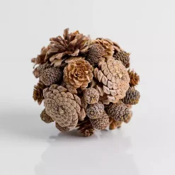 Christmas Ornaments>Kirklands Home Pinecone Orb Christmas Ornament Brown
