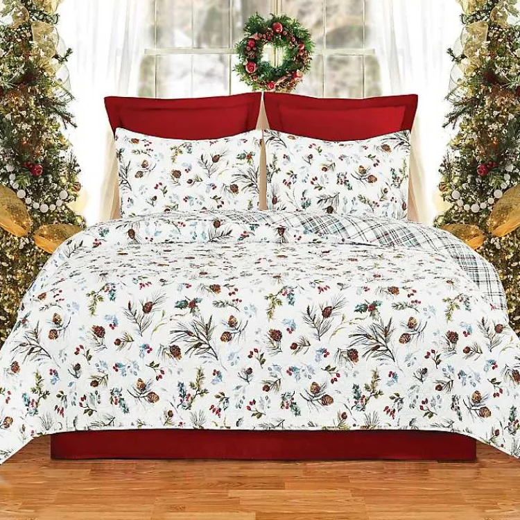 Kirklands Home Pinecone Reversible 3-pc. Full/Queen Quilt Set Outlet