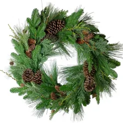 Wreaths>Kirklands Home Pinecones and Cedar Leaves Wreath