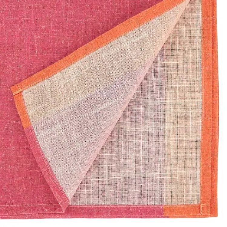 Kirklands Home Pink and Orange Colorblock Table Runner Online