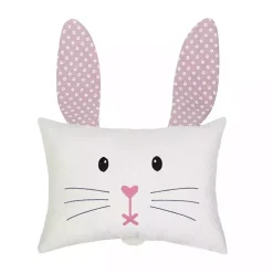 Easter Decorations>Kirklands Home Pink Bunny Face Pillow
