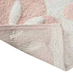 Kirklands Home Cotton Tufted Medallion Bath Mat, 30 in. Pink Hot