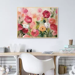 Kirklands Home Extract Framed Canvas Art Print Pink