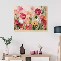 Kirklands Home Extract Framed Canvas Art Print Pink