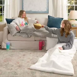 Blankets & Throws>Kirklands Home Faux Fur Slumber Bag Pink