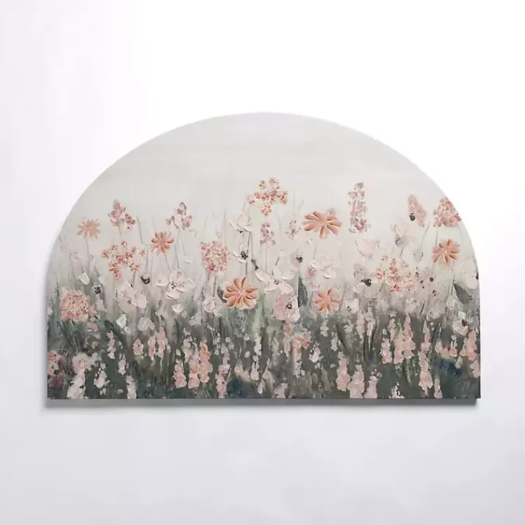 Kirklands Home Pink Floral Meadow Arch Canvas Art Print Best