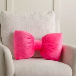 Pillows>Kirklands Home Holiday Bow Shaped Pillow Pink