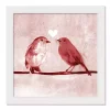 Valentines Day Decorations>Kirklands Home Pink Love Birds Framed Canvas Art Print