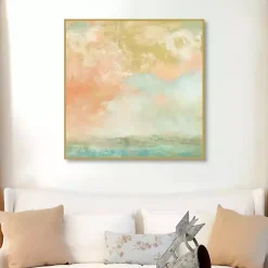 Kirklands Home Pink Mist Framed Canvas Art Print Online