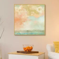Kirklands Home Pink Mist Framed Canvas Art Print Online