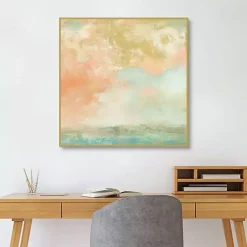 Kirklands Home Pink Mist Framed Canvas Art Print Online