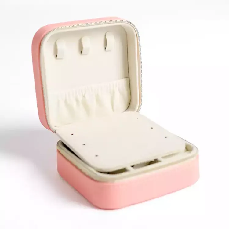 Monogram Seasonal Decor>Kirklands Home Monogram B Travel Jewelry Box Pink