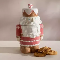 Kirklands Home Pink Nutcracker Ceramic Cookie Jar Online