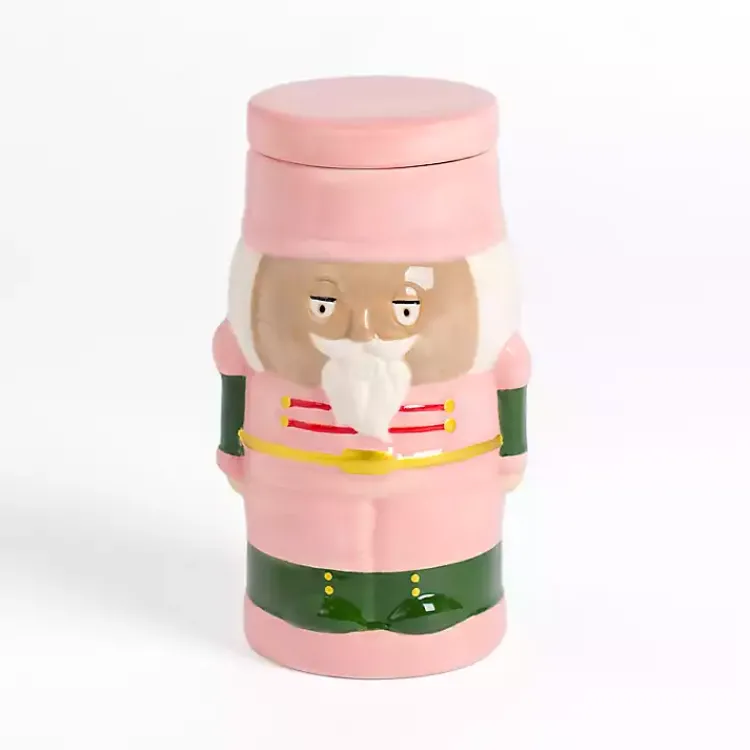 Candles>Kirklands Home Nutcracker Sugared Cinnamon Jar Candle Pink