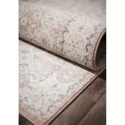 Kirklands Home Pink Peony Medallion Area Rug, 5x7 Online