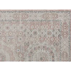 Kirklands Home Pink Peony Medallion Area Rug, 5x7 Online