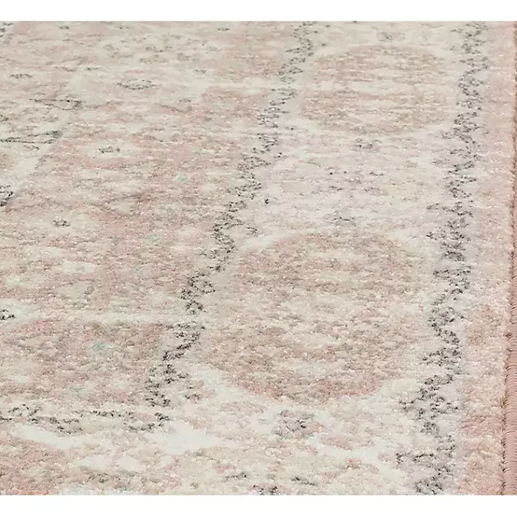 Kirklands Home Pink Peony Medallion Area Rug, 5x7 Online
