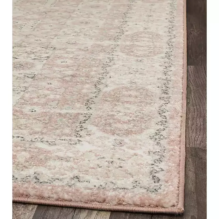 Kirklands Home Pink Peony Medallion Area Rug, 5x7 Online