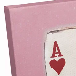Kirklands Home Playing Card Canvas Art Print Pink Sale