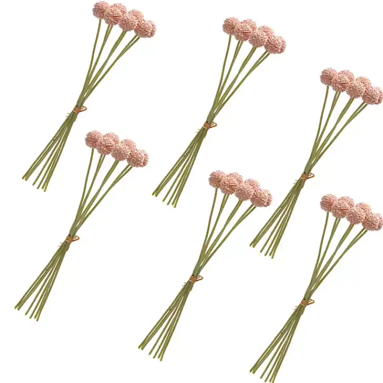 Stems & Bouquets>Kirklands Home Pod Sprays, Set of 6 Pink