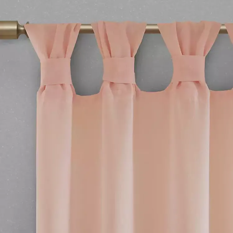 Kirklands Home Rosette Tab Top Curtain Panel, 84 in. Pink Discount