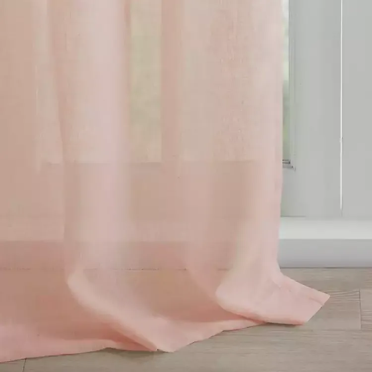 Kirklands Home Rosette Tab Top Curtain Panel, 84 in. Pink Discount