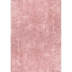 Kirklands Home Shag Washable Area Rug, 5x8 Pink Outlet