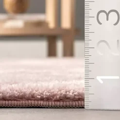Kirklands Home Shag Washable Area Rug, 5x8 Pink Outlet