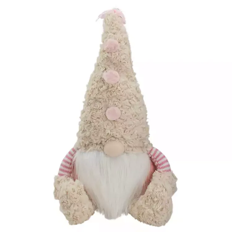 Statues & Figurines>Kirklands Home Striped Easter Gnome Figurine Pink