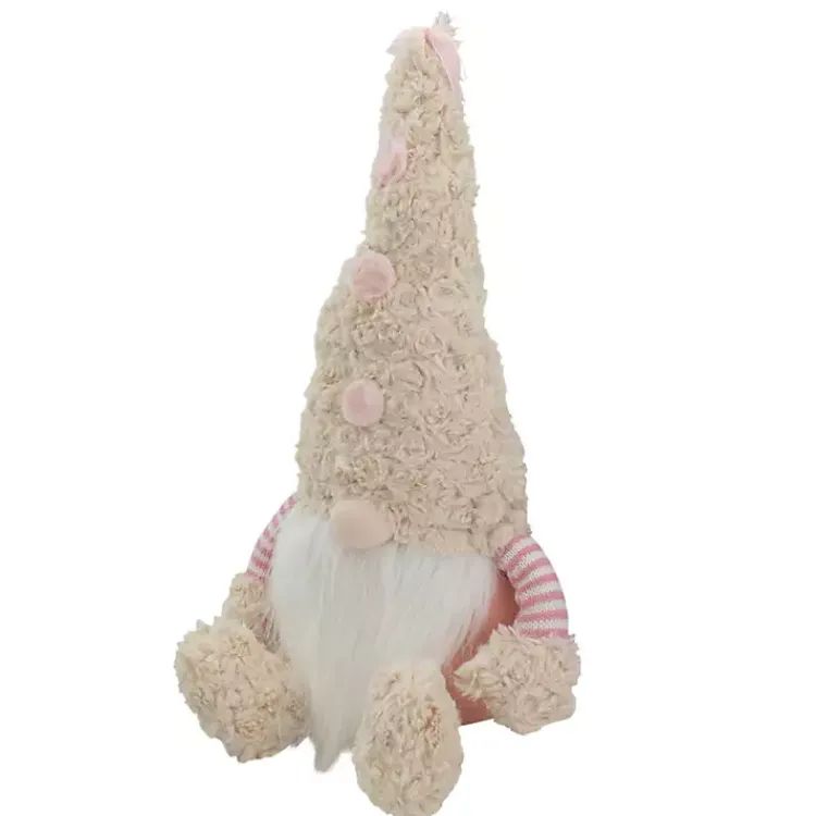 Statues & Figurines>Kirklands Home Striped Easter Gnome Figurine Pink