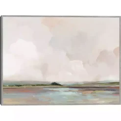 Kirklands Home Pink Sunrise Framed Canvas Art Print New