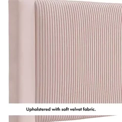 Kirklands Home Upholstered Dalia Queen Platform Bed Pink Best