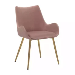 Kirklands Home Velvet Avery Dining Chair Pink Best