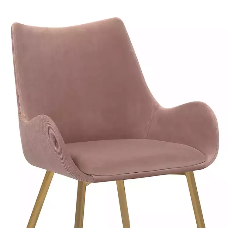 Kirklands Home Velvet Avery Dining Chair Pink Best
