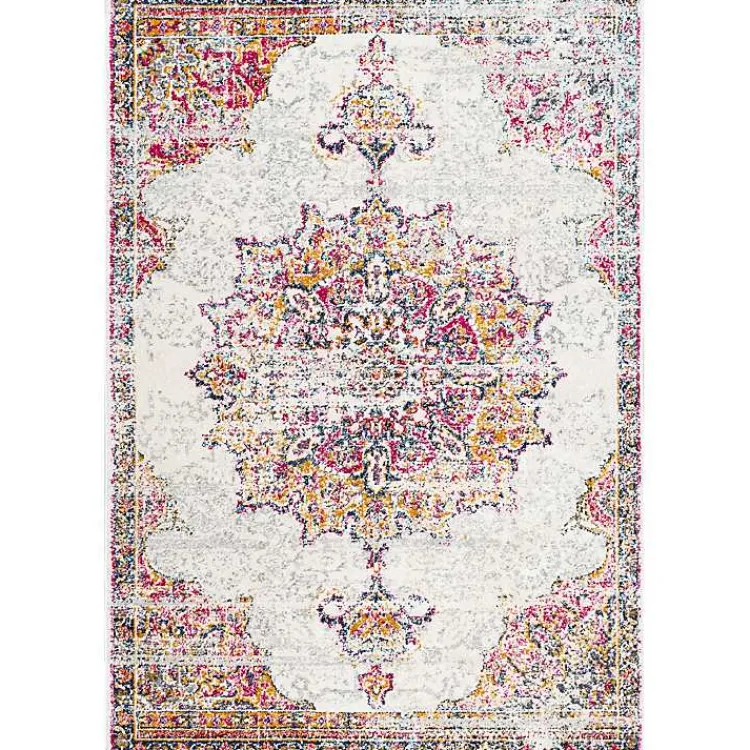 Kirklands Home Pink Vintage Medallion Area Rug, 8x12 Sale
