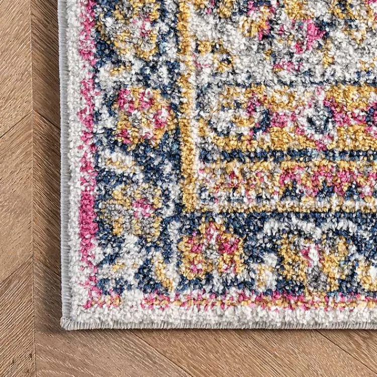 Kirklands Home Pink Vintage Medallion Area Rug, 8x12 Sale