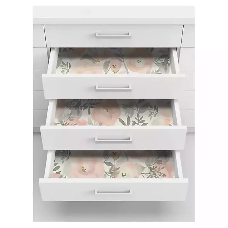 Kirklands Home Watercolor Roses Peel & Stick Wallpaper Pink Clearance