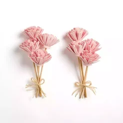 Stems & Bouquets>Kirklands Home Wooden Floral Stems, Set of 2 Pink