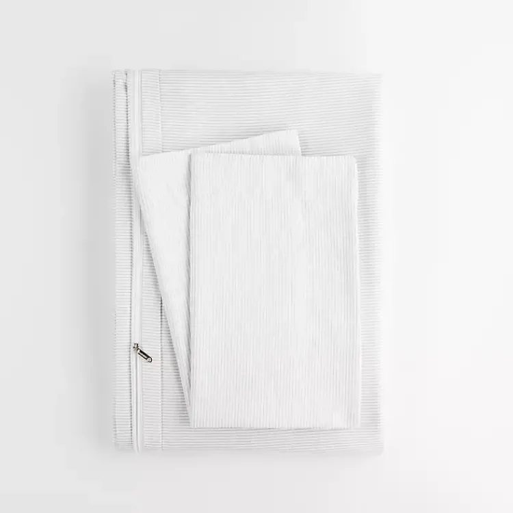 Kirklands Home Pinstripe 3-pc. Queen Duvet Cover Set Hot