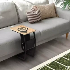 Kirklands Home Pittsburgh Steelers Wood C-Table Tan Online