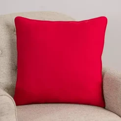 Pillows>Kirklands Home Plaid Embroidered Merry and Bright Pillow