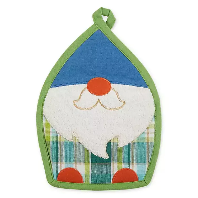Kirklands Home Plaid Garden Gnome 3-pc. Towel and Pot Holder Set Sale
