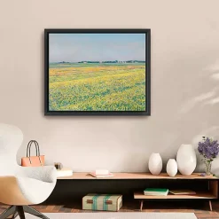 Kirklands Home Plain of Gennevilliers Framed Canvas Art Print New