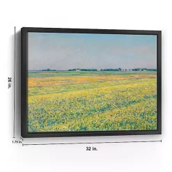 Kirklands Home Plain of Gennevilliers Framed Canvas Art Print New
