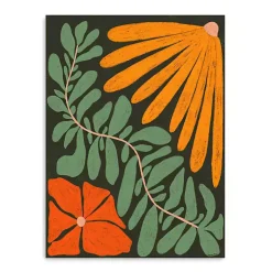 Kirklands Home Plant Pattern Canvas Art Print Multi Discount