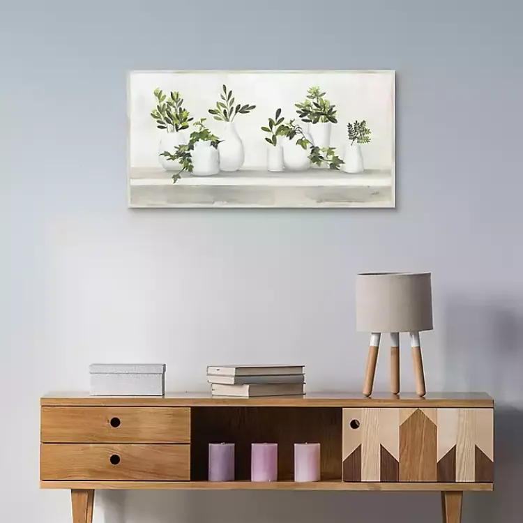 Kirklands Home Plant Shelf Life Framed Canvas Art Print Best